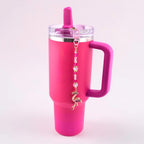 Flamingo Bag Charm or Tumbler Straw Charm