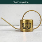 Personalized Gold Watering Can with Monogram