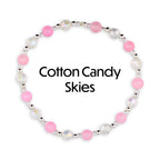 Pink Mesa Sunset Bracelet Collection: Pink, Peach, and Cream Beaded Bracelets