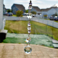 Crystal Purple Suncatcher | Window or Rearview Mirror Hanging Crystal Prism
