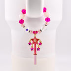 Pink Magic Wand Tumbler Handle Charm