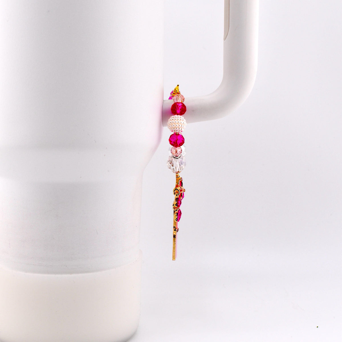Pink Magic Wand Tumbler Handle Charm