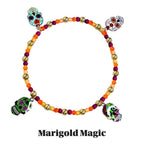 Fiesta Sugar Skull Bracelet Collection for Dia de los Muertos