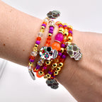 Fiesta Sugar Skull Bracelet Collection for Dia de los Muertos