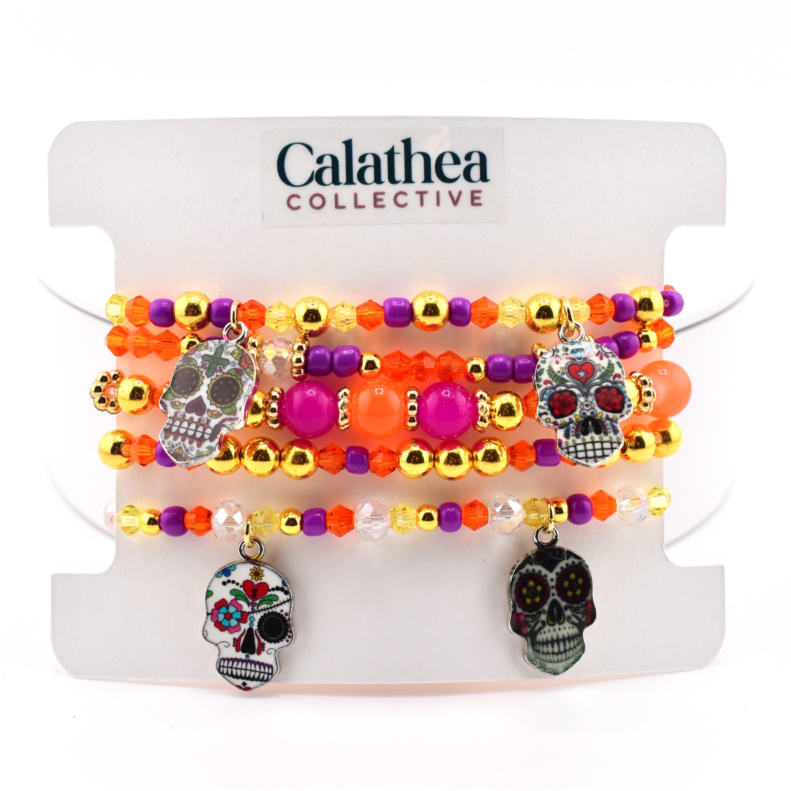 Fiesta Sugar Skull Bracelet Collection for Dia de los Muertos