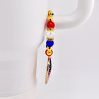 USA Flag Tumbler Handle Charm — Popsicle Flag Charm or Heart Flag Charm