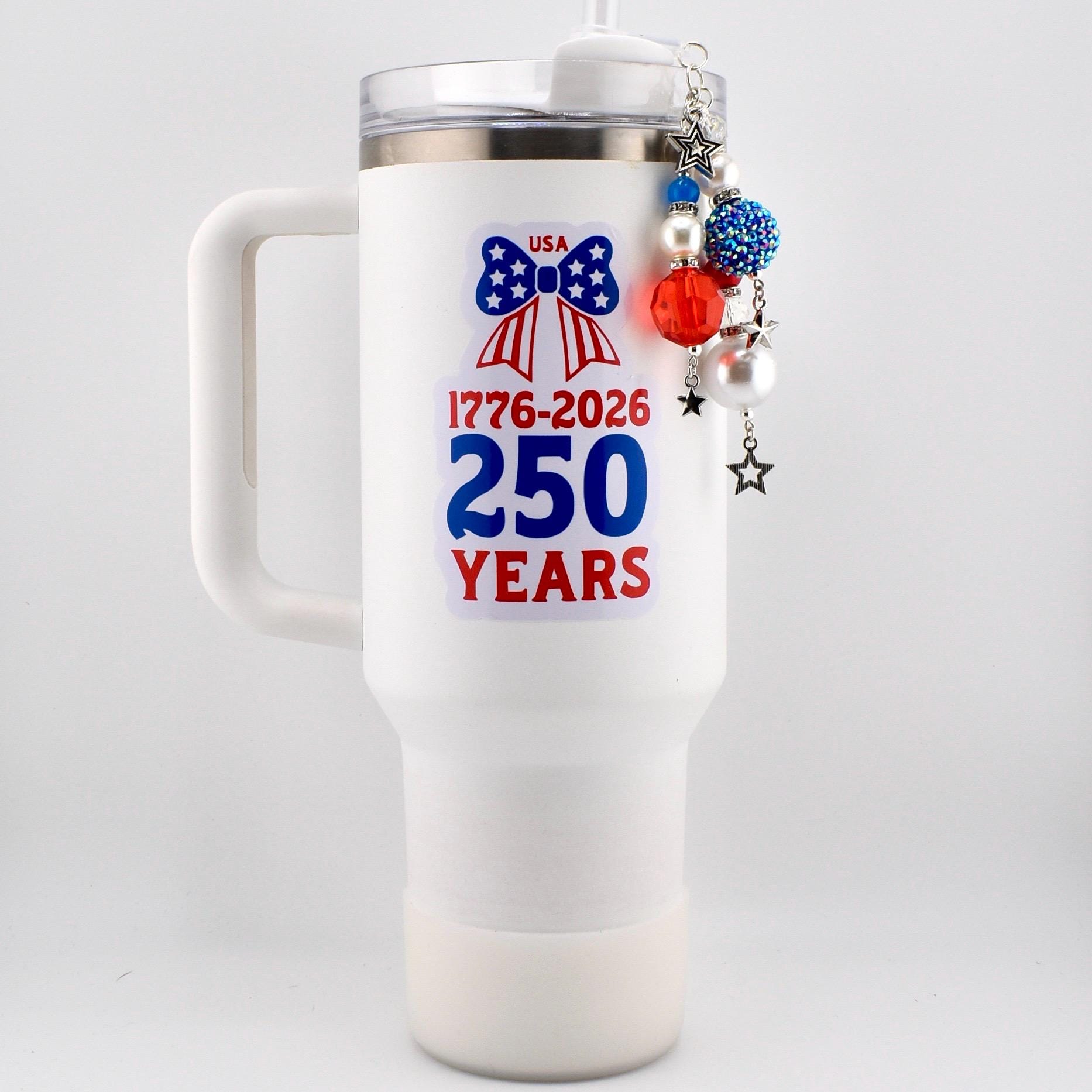 USA 250th Anniversary Bow Sticker | Patriotic America Sticker | 4th of July Sticker