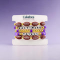Baltimore Ravens Football Bracelet Stack: Set of 5 Purple and Gold Beaded Bracelets