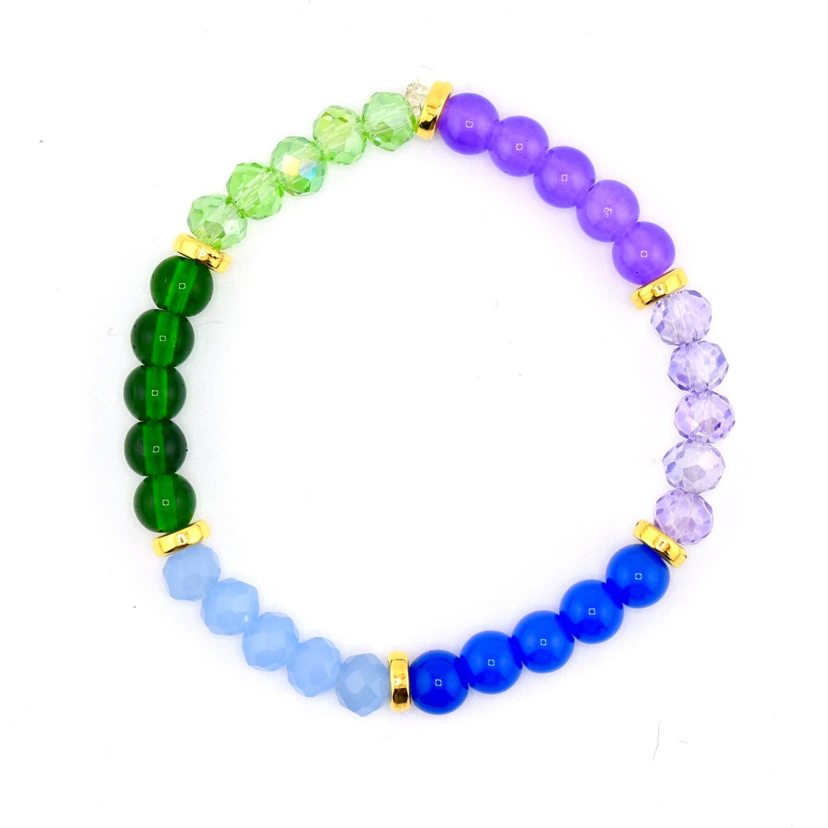 Wanderlust Beaded Bracelet Stack: Colorful Bracelet Set of 5
