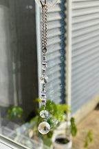 Crystal Purple Suncatcher | Window or Rearview Mirror Hanging Crystal Prism