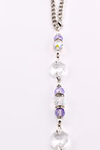 Crystal Purple Suncatcher | Window or Rearview Mirror Hanging Crystal Prism
