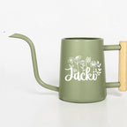 Personalized Watering Can with Custom Floral Letter Design