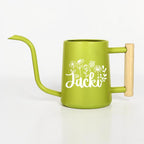 Personalized Watering Can with Custom Floral Letter Design