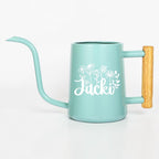 Personalized Watering Can with Custom Floral Letter Design