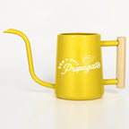 Metal Watering Can with Don't Hate Propagate and Monstera Leaf Design