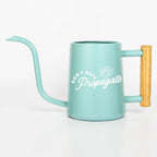 Metal Watering Can with Don't Hate Propagate and Monstera Leaf Design