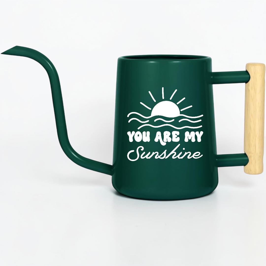 You Are My Sunshine Watering Can with Wood Handle