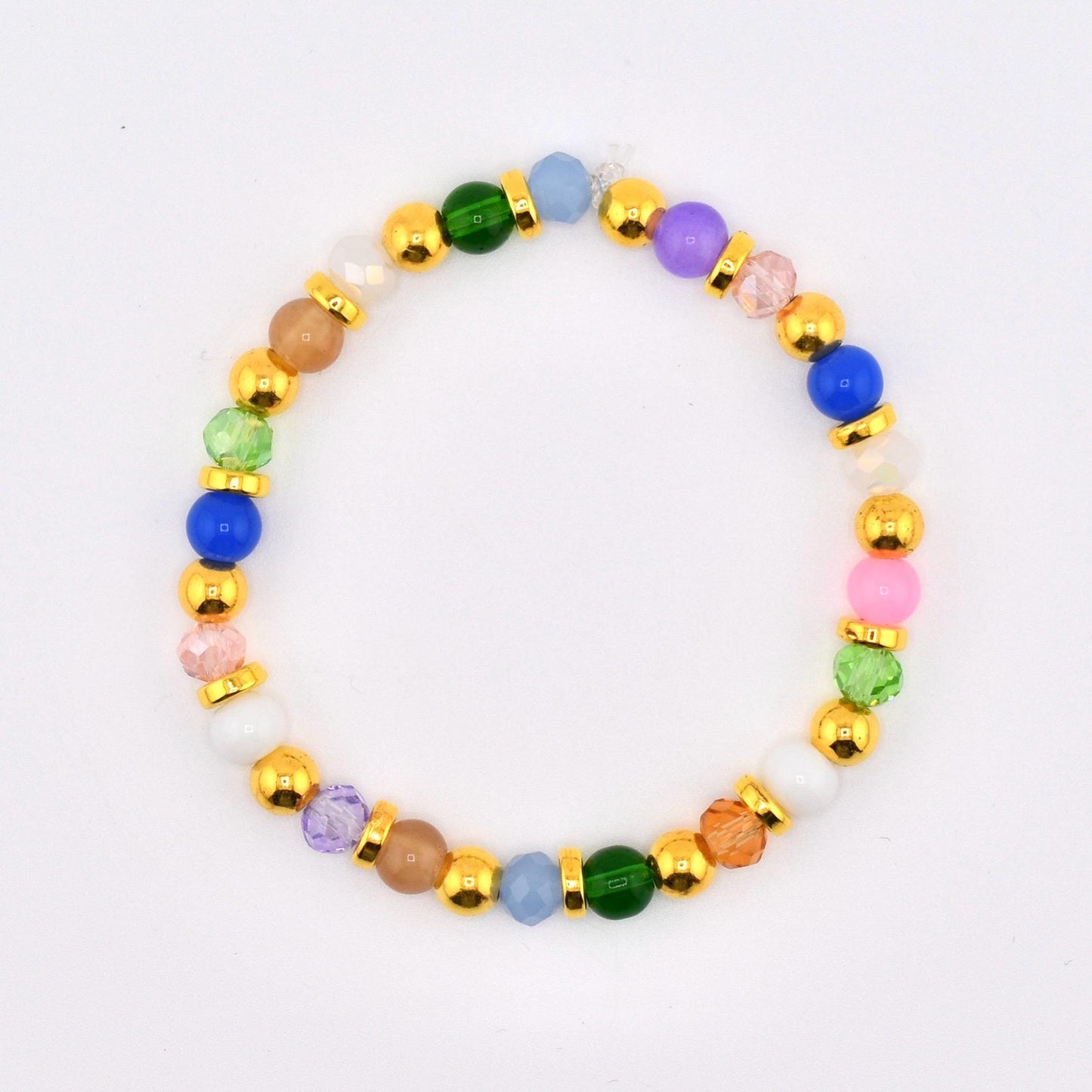 Wanderlust Beaded Bracelet Stack: Colorful Bracelet Set of 5