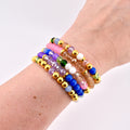 Wanderlust Beaded Bracelet Stack: Colorful Bracelet Set of 5