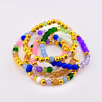 Wanderlust Beaded Bracelet Stack: Colorful Bracelet Set of 5