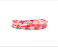 Sorbet Groove Beaded Bracelet Collection Pink Orange Daisy Accent Stackable Summer Jewelry