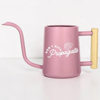 Metal Watering Can with Don't Hate Propagate and Monstera Leaf Design