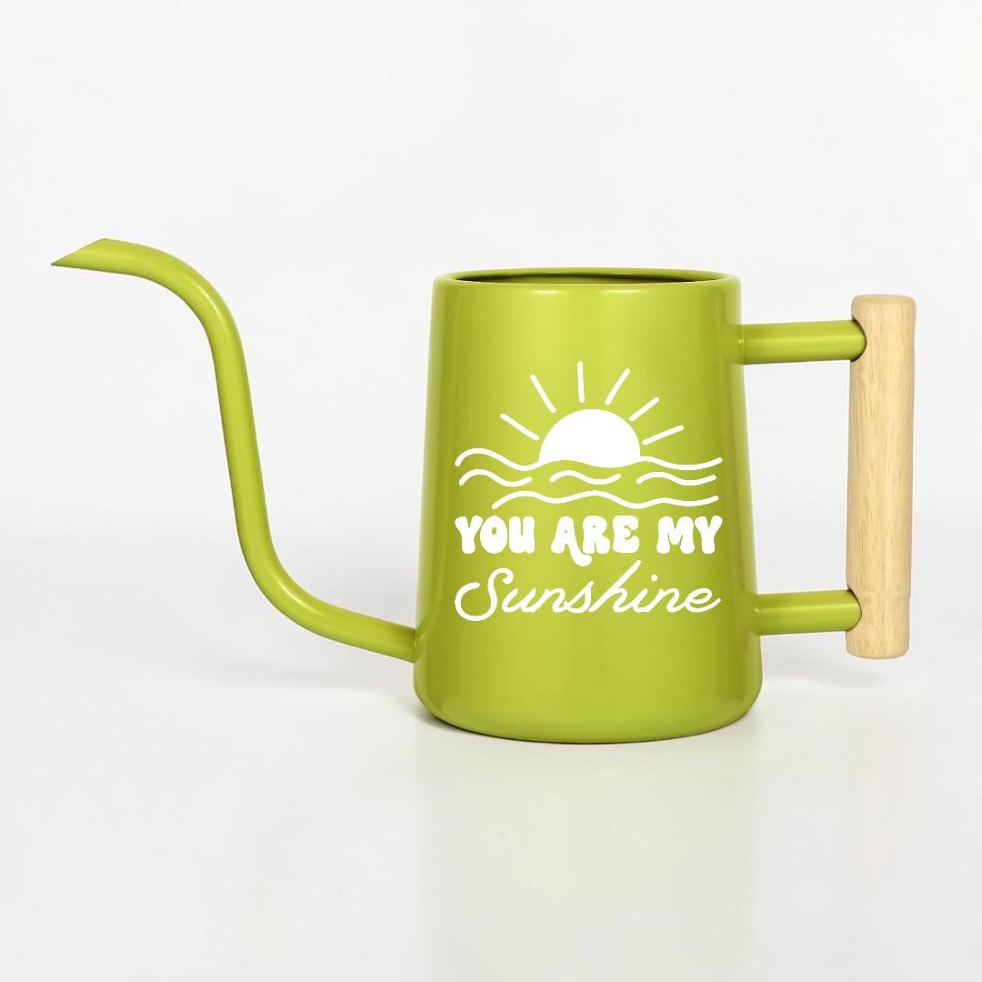 You Are My Sunshine Watering Can with Wood Handle