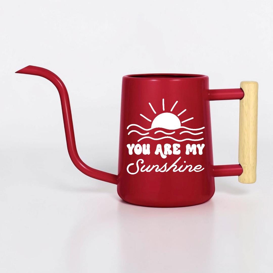 You Are My Sunshine Watering Can with Wood Handle