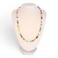 Colorful Seed Bead Daisy Necklace