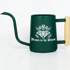Gothic Moth Watering Can, Plant Watering Can with Wooden Handle, Floral Moth Plant Lover Gift, Goth Cottagecore Plant Decor