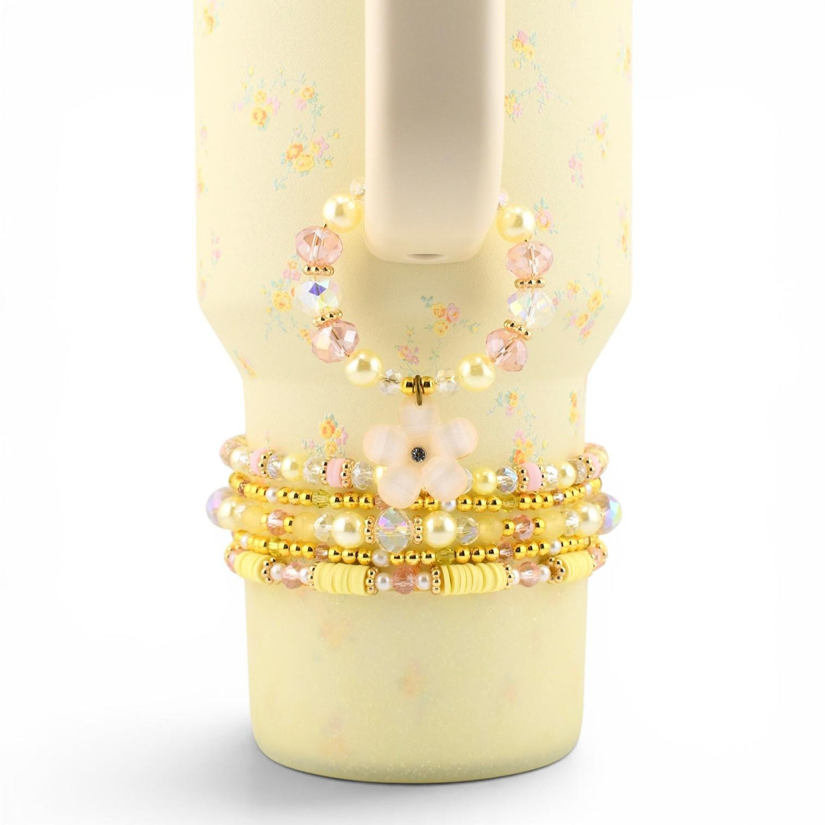 Lemon Haze & Polaroid Rose Tumbler Handle Charm