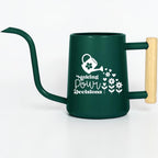 Metal Watering Can, "Making Pour Decisions" Plant Pun Gift