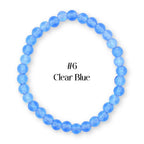 Blue Beaded Stretch Bracelet | Minimalist Bead Stacking Bracelet