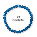 Blue Beaded Stretch Bracelet | Minimalist Bead Stacking Bracelet