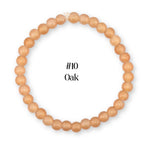 Neutral Beaded Bracelet | Black, Brown, Gray & White Glass Bead Stretch Bracelet | Minimalist Stackable Handmade Jewelry