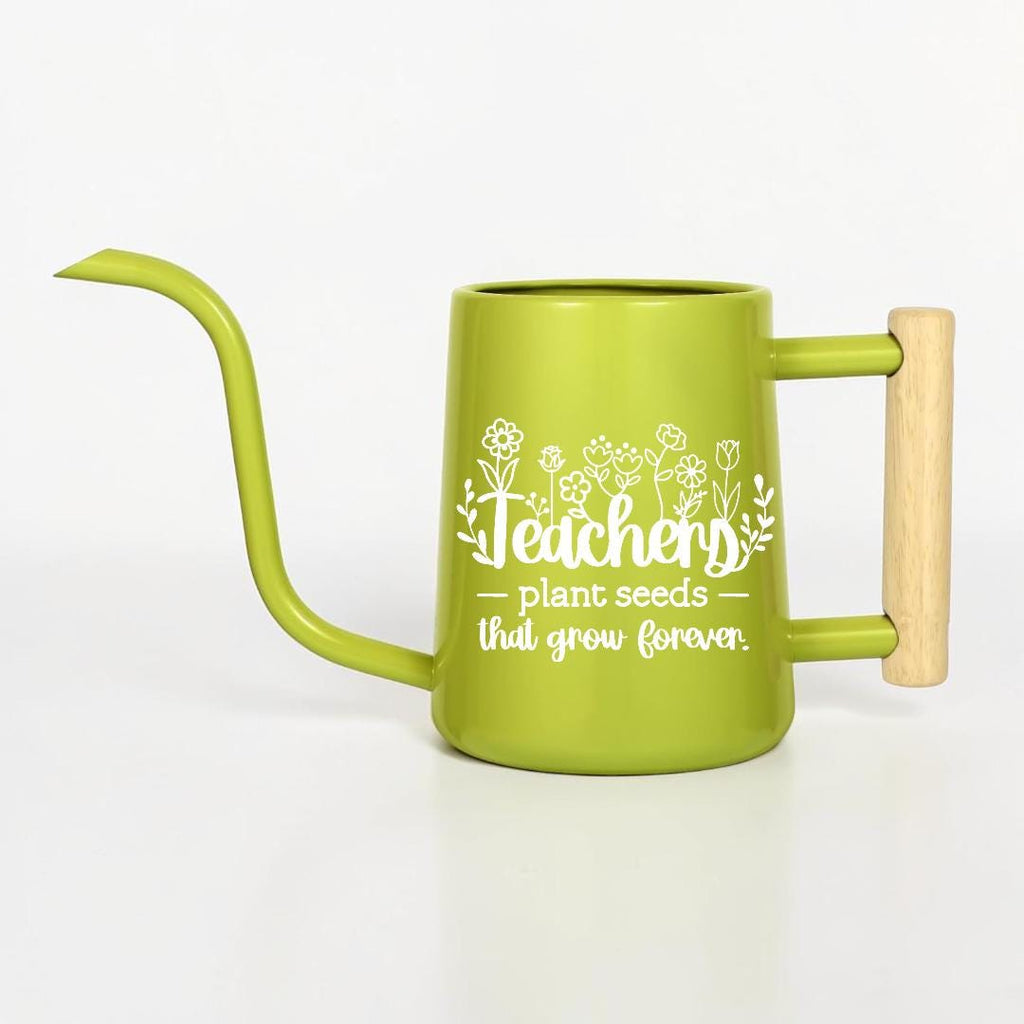 Watering Can with Teachers Plant Seeds That Grow Forever Design