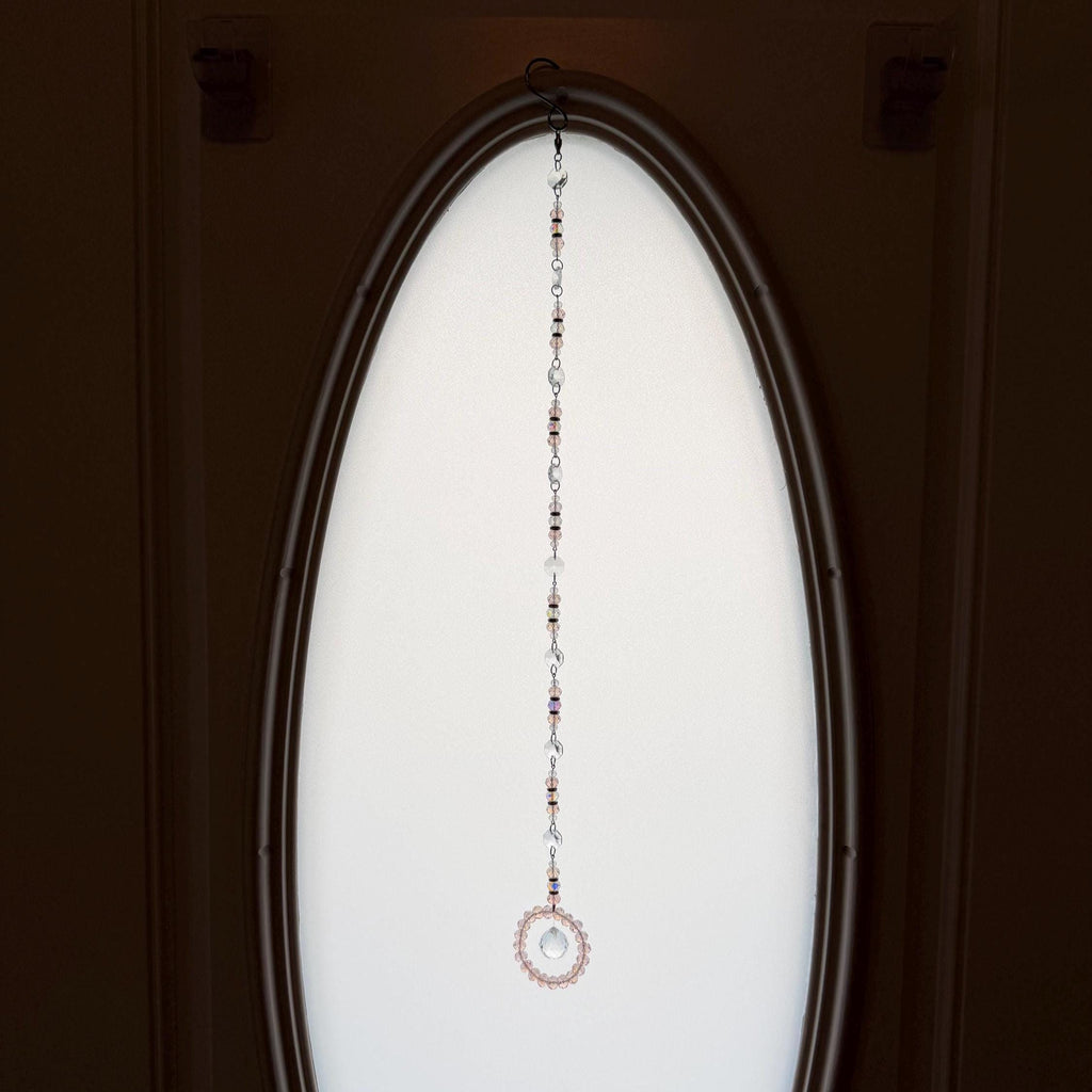 Crystal Halo Prism Suncatcher Handmade Car Rearview Mirror or Window Hanging Charm