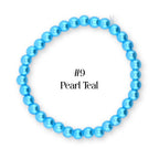 Blue Beaded Stretch Bracelet | Minimalist Bead Stacking Bracelet