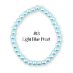 Blue Beaded Stretch Bracelet | Minimalist Bead Stacking Bracelet