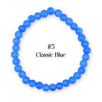 Blue Beaded Stretch Bracelet | Minimalist Bead Stacking Bracelet
