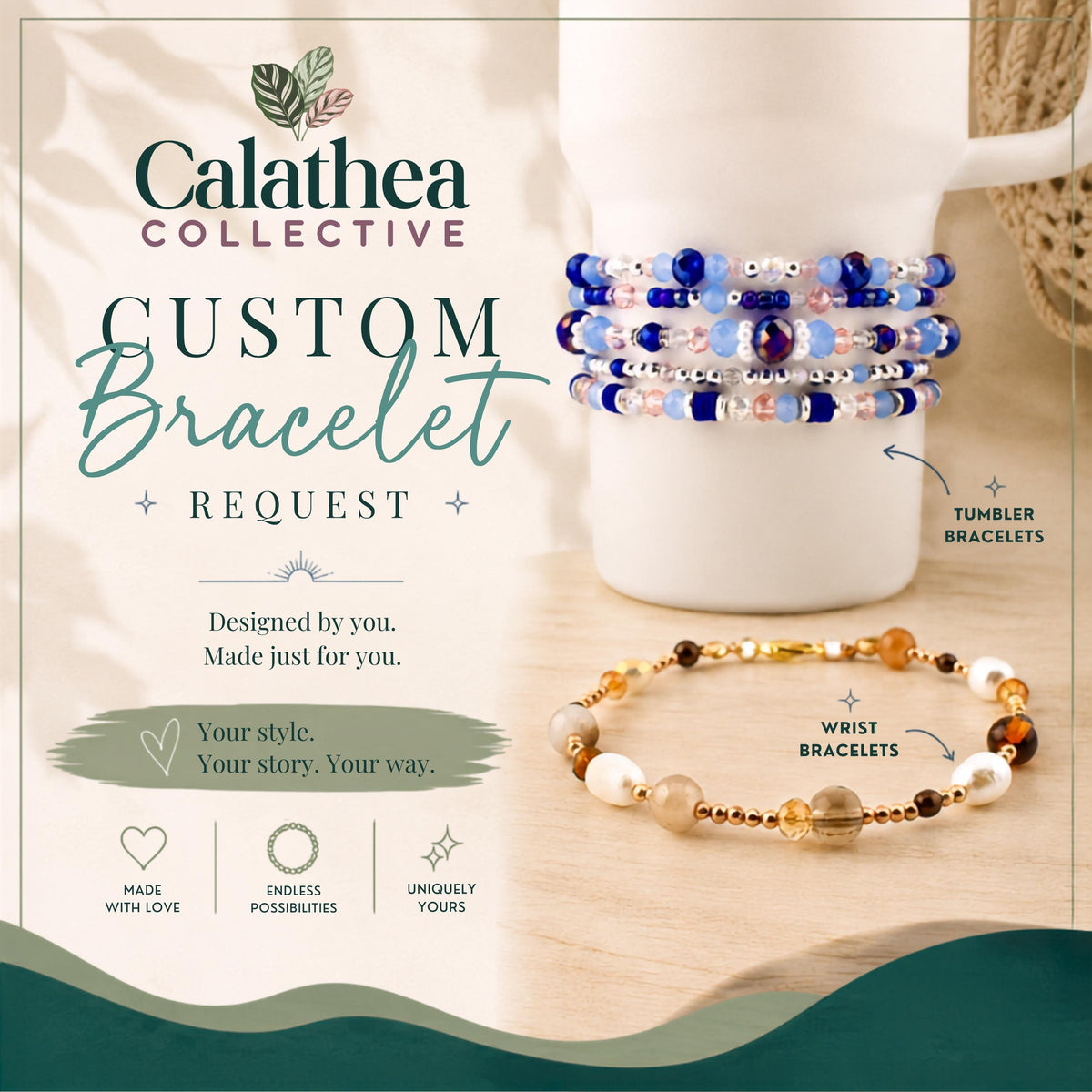 Custom Bracelet Order Request Form | Custom Tumbler Bracelets and Wrist Bracelets