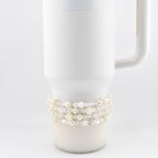 Sparkling White Beaded Bracelet