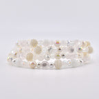 Sparkling White Beaded Bracelet