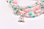 Pink and Teal Halloween Charm Bracelet Collection