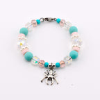 Pink and Teal Halloween Charm Tumbler Handle Bracelet
