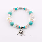 Pink and Teal Halloween Charm Tumbler Handle Bracelet