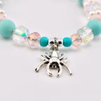 Pink and Teal Halloween Charm Tumbler Handle Bracelet