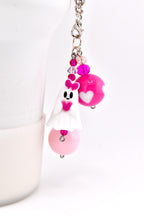 Pink Ghost Tumbler Handle Charm Bracelet
