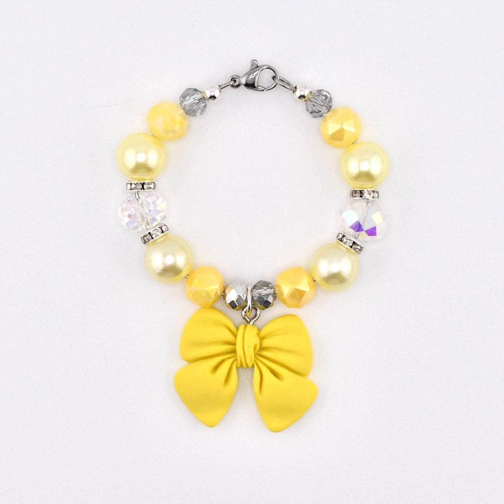 Simple Bow Charm Tumbler Handle Bracelet