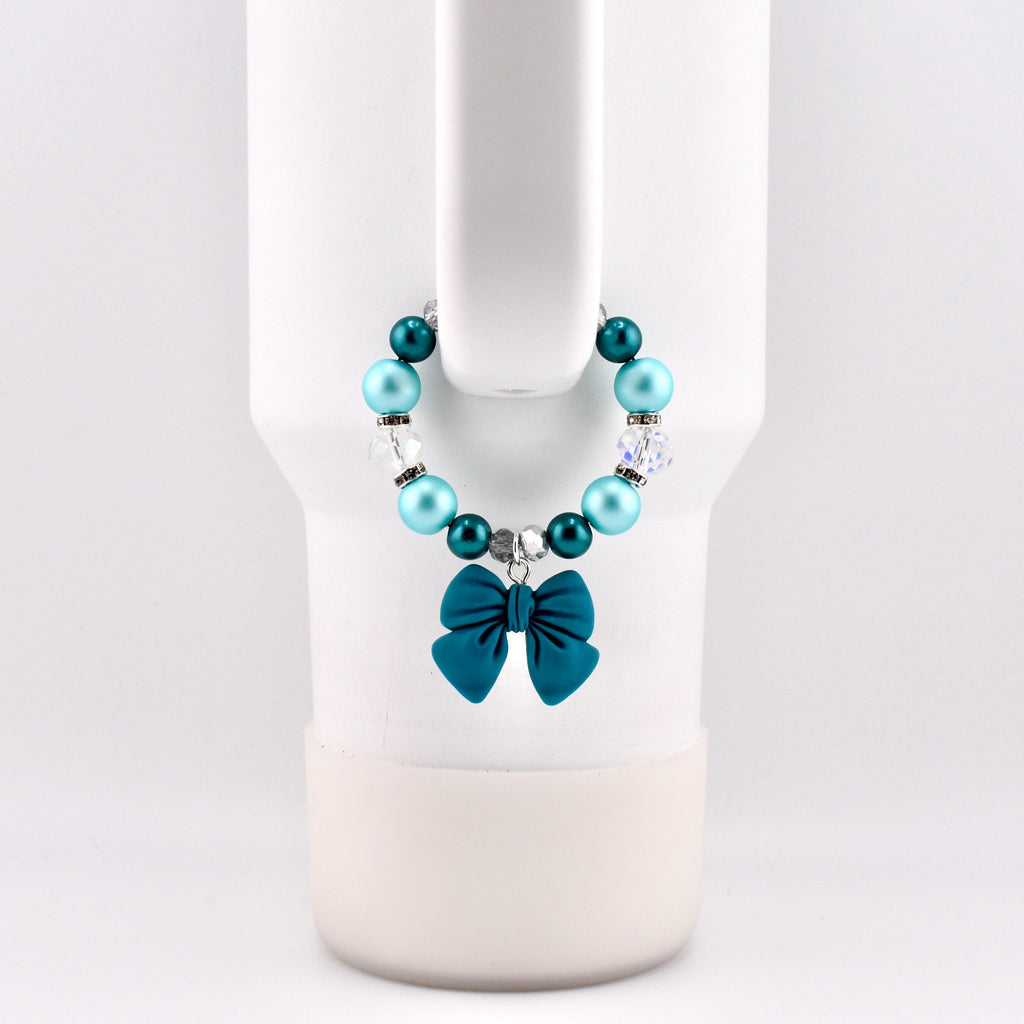 Simple Bow Charm Tumbler Handle Bracelet